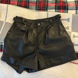 Size 28 blanknyc shorts leather